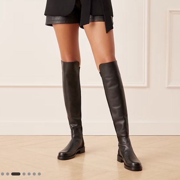 Stuart Weitzman 5050 leather over-the-knee boot size 8.5 - Picture 4 of 14